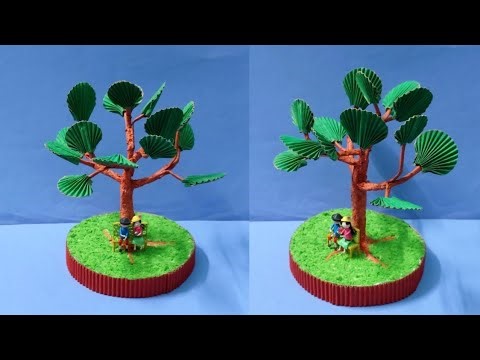 How to do Tree With Cardboard | Craft Ideas