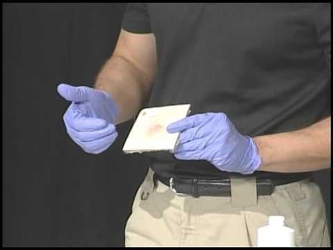 Collecting Blood Evidence, Luminol and Blue Star