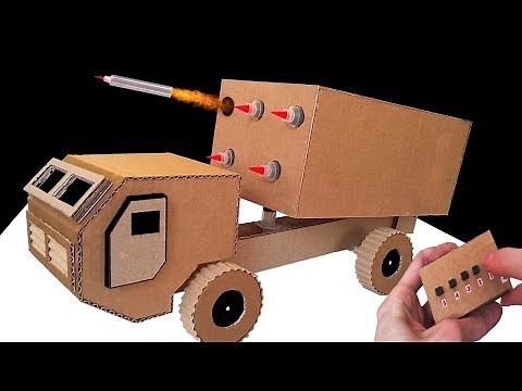 How to Make RC Rocket Launcher Truck from Cardboard