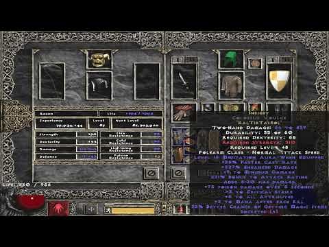 How to get Mana Regen aura from your Act 2 Merc for infinite mana - Diablo 2