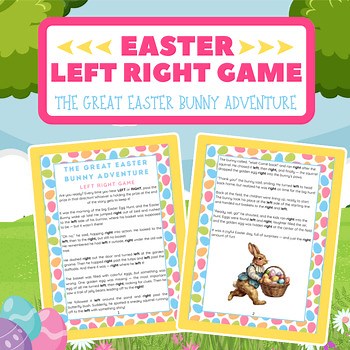Easter Left Right Game Printable Story | Group Listening Directional Activity