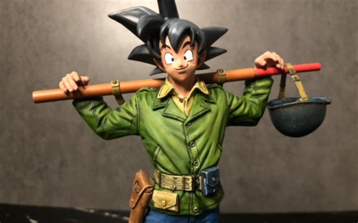 BWFC 中泽博之作品龙珠手办军装悟空重涂笔涂