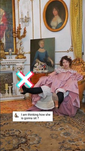 how to sit properly in a crinoline