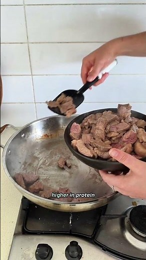Beef stroganoff without sour cream. Recipe on website (link in bio). subscribe for more meal preps!