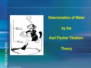Determination of Water by the Karl Fischer Titration: Theory - SlideServe