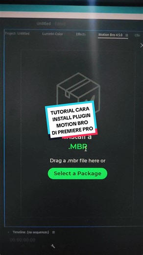 Cara Install Plugin Motion Bro untuk Premiere Pro