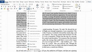 how to add top and bottom line in word