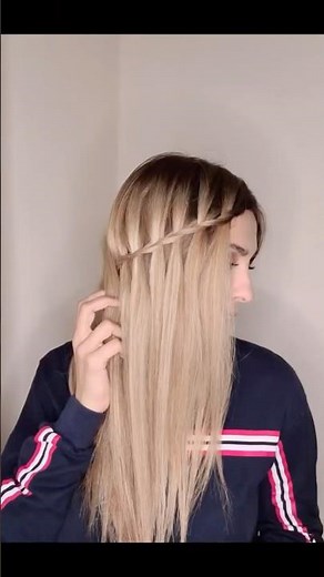 ✨ Easy Waterfall Braid Tutorial | Step-by-Step Hairstyle for Long Hair ✨