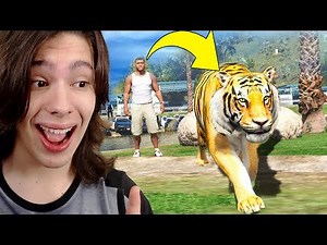 JOGANDO GTA 5 COMO UM TIGRE!! (Incrível)