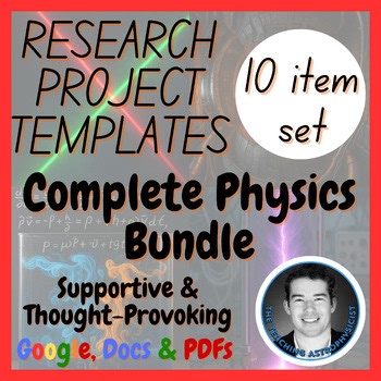 Physics | 10 Physical Science Research Project Templates | Digital   Print