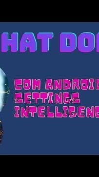 com android settings intelligence | com.android.settings.intelligence