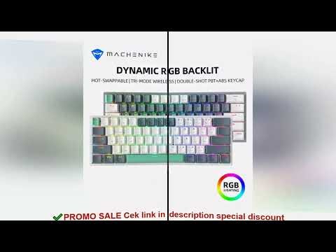 Machenike K500-B61W Tri-mode Mechanical Keyboard 60% ANSI Latam-ES Layout Wireless Hot-swap Gaming K