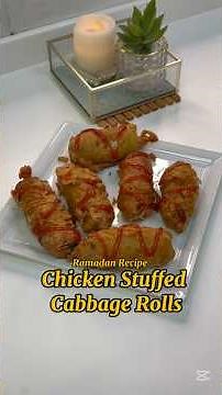 Chicken Stuffed Cabbage Rolls #cabbagerolls #cabbagefritters #ramadan2026 #ramadanrecipes