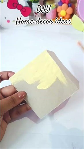 DIY Miniature House with Lights 🏠✨#shreyacrafter #shorts #homedecor #craft #diy