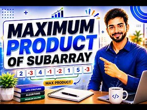 Finding the Largest Product Subarray (Kadane's part ) | TCS NQT DSA PYQ