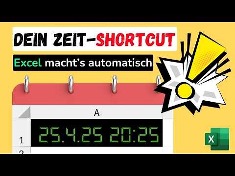 Blitzschnell! Datum von heute & Uhrzeit automatisch in Excel einfügen.