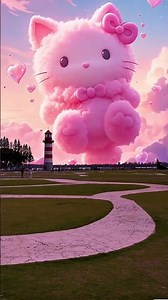 beautiful cat appear in the sky 😺👀 #skyperfection #aperfectsky #cutecat #cute #aicat #colorfulsky