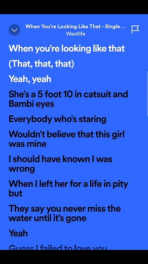 When you're looking like that #Westlife #music #fyp #foryou #foryoupage #lyrics #lyricsvideo #spotify