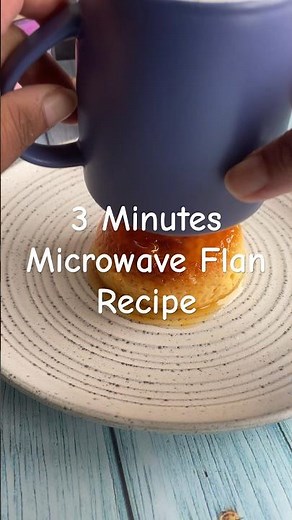 Microwave Flan Recipe in just 3 minutes