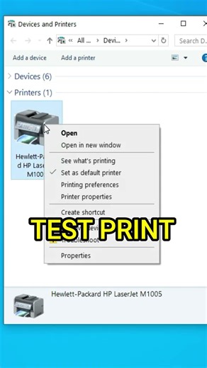 How to Check Test Print HP M1005 | 3 Steps | #Shorts