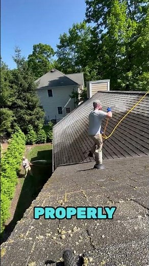 How to properly soft wash a roof.