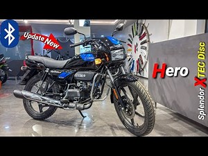 New Hero Splendor + Xtec Disc Brake 2025 Model All Latest Features Review | On Road Price & Mileage