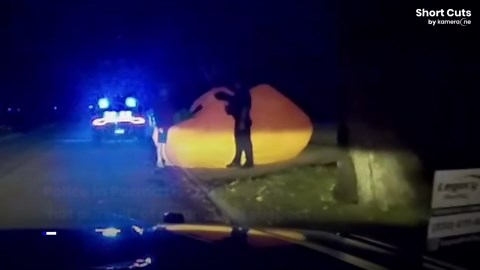 Ohio police in 'hot pursuit' of runaway inflatable pumpkin in Parma Heights