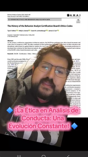 51 reactions | ¡La Ética en Análisis de Conducta: Una Evolución Constante!  #AnalisisDeConducta #Ética #BACB #CódigoÉtico #ABA | Psicologízate en casa | Facebook