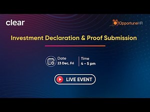 Investment Declaration and proof Submission