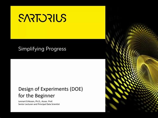 DOE 1 - Design of Experiments (DOE) for the Beginner