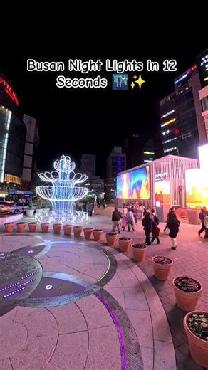 Busan Night Lights in 12 Seconds 🌃✨
