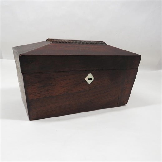 Tea Caddy Box Wood Antique Collectible Home Decor - Etsy