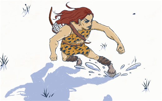 【2021计算机设计大赛】新媒体漫画《古代滑雪运动——传说中的钉灵人》┃广东省一等奖 国家三等奖作品