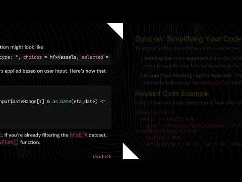 How to Filter Leaflet Markers in R Flexdashboard with User Input