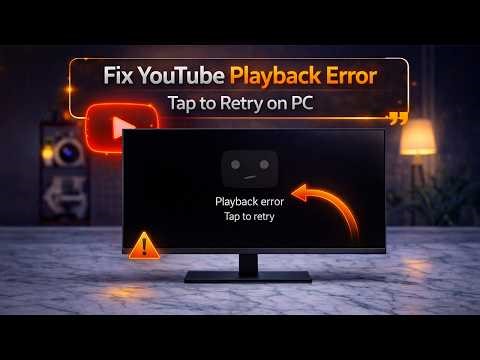 YouTube Playback Error Fix | Solve “Tap to Retry” Problem on YouTube PC