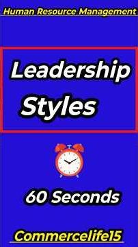 3 Types of Leadership Styles | Kaunsa Boss Best Hai? | Topic 7 #Shorts