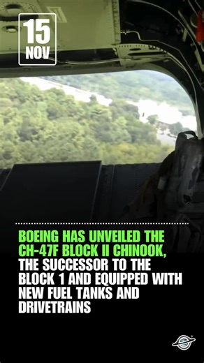 1.6K views | ✈️ Next‑Gen Chinook Unveiled — Boeing’s CH‑47F Block II brings a reinforced airframe, upgraded drivetrain, and new fuel system to boost max gross weight by ~4,000 lb — more lift, more range, more power. #CH47F #BlockII #Chinook #HeavyLift #AviationNews #MilitaryHelicopter #USArmy #Boeing #DefenseTech | Quantama Aero | Facebook