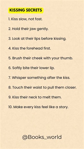10 Kissing Secrets That Make Every Kiss More Memorable 💋❤️