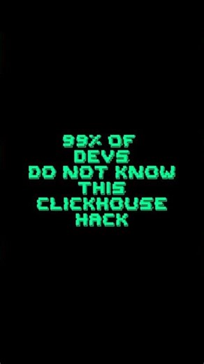 99% OF DEVS DO NOT KNOW THIS SQL HACK - FORMAT SQL QUERIES #clickhouse #coding