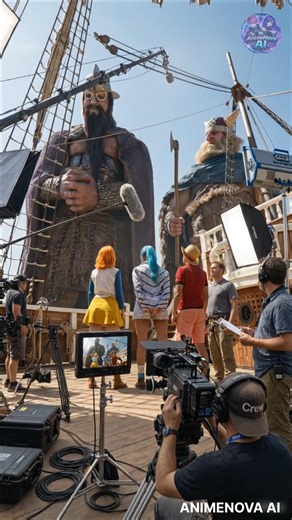 🤯 How They ACTUALLY Filmed The GIANTS in One Piece! 🎬🎥 | #onepieceliveaction #bts #shorts .