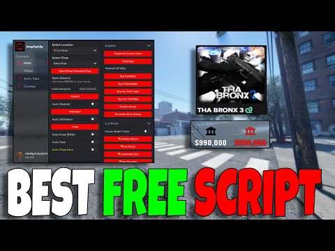 BEST FREE🔥Tha Bronx 3 Script (Infinite Money / Auto-Dupe / Aimbot & MORE!)🔥🔥