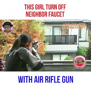 1.8M views · 5.1K shares | This girl turn off neighbor faucet with air rifle gun  . . . Do you want to make money from playing games? Buy & Sell your in-game items and goods securely at Kaleoz https://www.kaleoz.com/ | SEAGM | Facebook