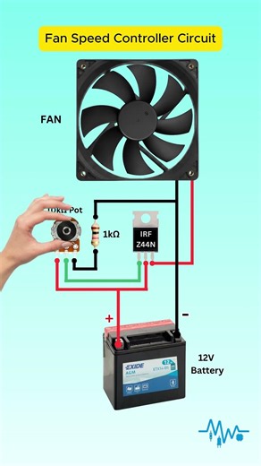 Fan Speed Controller Circuit | 12V DC