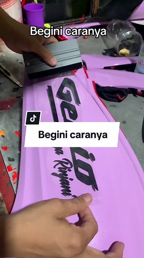 Cara Membuat dan Pasang Sticker Cutting Motor