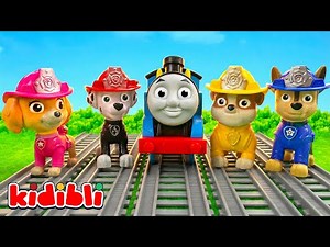 La Pat Patrouille en Mission Sauvetage avec Thomas Le Train 🚂 Vidéo de Jouets pour Enfants | Kidibli