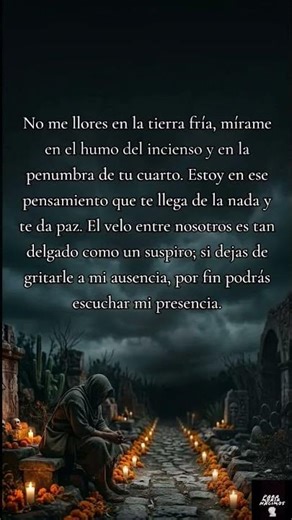 No me busques en la ausencia #duelo #pazinteror #amoreterno #familia #espiritualidad