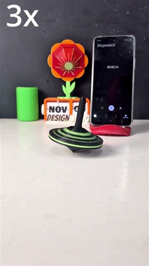 3D Printed Lattu | Spins 1 Minute