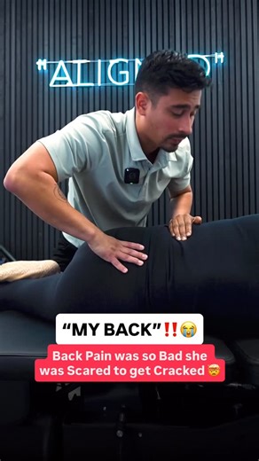 The Aligned Clinic on Instagram: "Huge Back Crack Relief‼️😮‍💨 After dealing with back pain and neck pain for so long she thought she’d never get better. She thought she would keep this pain long term that she didn’t want to see any more people in case it makes it worse. Watch her get relief from these chiropractic adjustments. #feelgood #crackingbones #painrelief #neckpain #reactions #trendingreels #headaches #satisfying #asmr #backpain #healingjourney #neckcrack #wellness #chronicpain"
