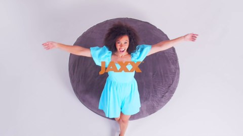 Jaxx 6 Foot Cocoon - 2-in-1 Convertible Bean Bag Bed & Large Bean Bag Chair for Adults, Charcoal