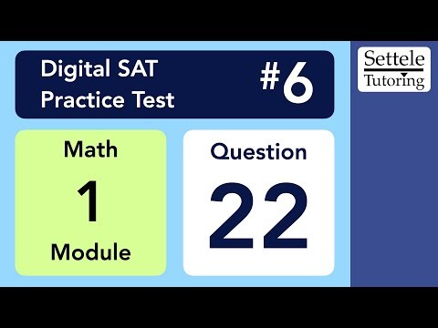Digital SAT 6, Math Module 1, Question 22 (xy-plane)